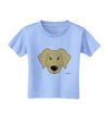 Cute Golden Retriever Dog Toddler T-Shirt by TooLoud-Toddler T-Shirt-TooLoud-Aquatic-Blue-2T-Davson Sales