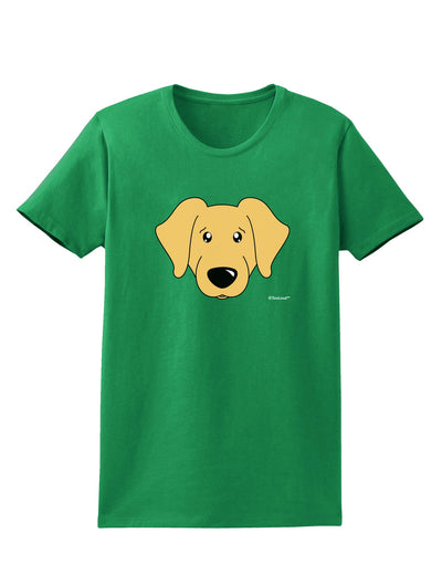 Cute Golden Retriever Dog Womens Dark T-Shirt by TooLoud-Womens T-Shirt-TooLoud-Kelly-Green-X-Small-Davson Sales