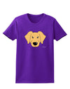 Cute Golden Retriever Dog Womens Dark T-Shirt by TooLoud-Womens T-Shirt-TooLoud-Purple-X-Small-Davson Sales