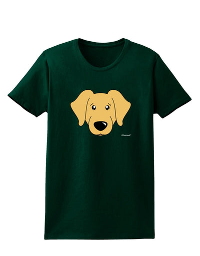 Cute Golden Retriever Dog Womens Dark T-Shirt by TooLoud-Womens T-Shirt-TooLoud-Forest-Green-Small-Davson Sales