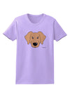 Cute Golden Retriever Dog Womens T-Shirt by TooLoud-Womens T-Shirt-TooLoud-Lavender-X-Small-Davson Sales