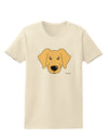 Cute Golden Retriever Dog Womens T-Shirt by TooLoud-Womens T-Shirt-TooLoud-Natural-X-Small-Davson Sales