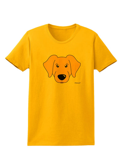 Cute Golden Retriever Dog Womens T-Shirt by TooLoud-Womens T-Shirt-TooLoud-Gold-X-Small-Davson Sales