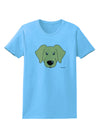 Cute Golden Retriever Dog Womens T-Shirt by TooLoud-Womens T-Shirt-TooLoud-Aquatic-Blue-X-Small-Davson Sales