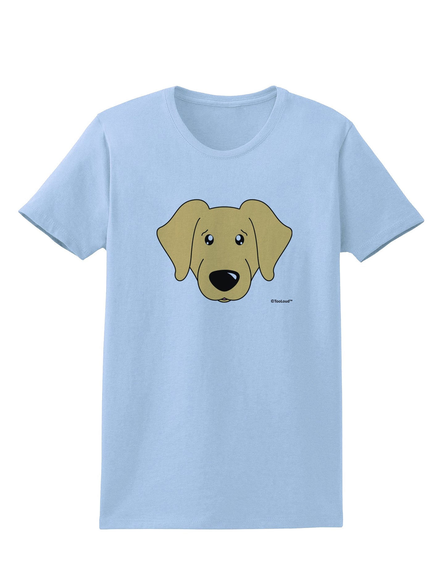 Cute Golden Retriever Dog Womens T-Shirt by TooLoud-Womens T-Shirt-TooLoud-Light-Blue-X-Small-Davson Sales