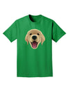 Cute Golden Retriever Puppy Face Adult Dark T-Shirt-Mens T-Shirt-TooLoud-Kelly-Green-Small-Davson Sales