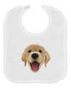 Cute Golden Retriever Puppy Face Baby Bib