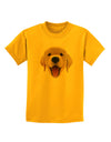 Cute Golden Retriever Puppy Face Childrens T-Shirt-Childrens T-Shirt-TooLoud-Gold-X-Small-Davson Sales