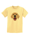 Cute Golden Retriever Puppy Face Childrens T-Shirt-Childrens T-Shirt-TooLoud-Daffodil-Yellow-X-Small-Davson Sales