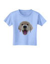 Cute Golden Retriever Puppy Face Toddler T-Shirt-Toddler T-Shirt-TooLoud-Aquatic-Blue-2T-Davson Sales