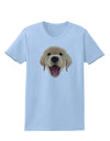 Cute Golden Retriever Puppy Face Womens T-Shirt-Womens T-Shirt-TooLoud-Light-Blue-X-Small-Davson Sales
