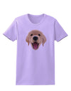 Cute Golden Retriever Puppy Face Womens T-Shirt-Womens T-Shirt-TooLoud-Lavender-X-Small-Davson Sales