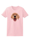 Cute Golden Retriever Puppy Face Womens T-Shirt-Womens T-Shirt-TooLoud-PalePink-X-Small-Davson Sales