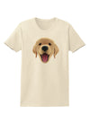 Cute Golden Retriever Puppy Face Womens T-Shirt-Womens T-Shirt-TooLoud-Natural-X-Small-Davson Sales