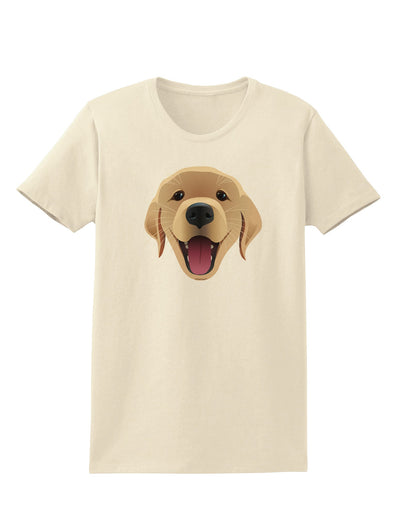 Cute Golden Retriever Puppy Face Womens T-Shirt-Womens T-Shirt-TooLoud-Natural-X-Small-Davson Sales