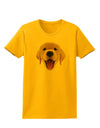 Cute Golden Retriever Puppy Face Womens T-Shirt-Womens T-Shirt-TooLoud-Gold-X-Small-Davson Sales