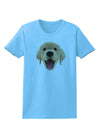 Cute Golden Retriever Puppy Face Womens T-Shirt-Womens T-Shirt-TooLoud-Aquatic-Blue-X-Small-Davson Sales