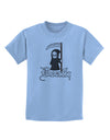 Cute Grim Reaper - Death Text Childrens T-Shirt-Childrens T-Shirt-TooLoud-Light-Blue-X-Small-Davson Sales