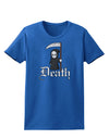 Cute Grim Reaper - Death Text Womens Dark T-Shirt-Womens T-Shirt-TooLoud-Royal-Blue-X-Small-Davson Sales