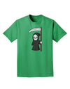 Cute Grim Reaper - Halloween Adult Dark T-Shirt-Mens T-Shirt-TooLoud-Kelly-Green-Small-Davson Sales