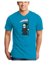 Cute Grim Reaper - Halloween Adult Dark V-Neck T-Shirt-Mens V-Neck T-Shirt-TooLoud-Turquoise-Small-Davson Sales