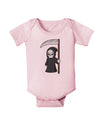 Cute Grim Reaper - Halloween Baby Romper Bodysuit-Baby Romper-TooLoud-Light-Pink-06-Months-Davson Sales