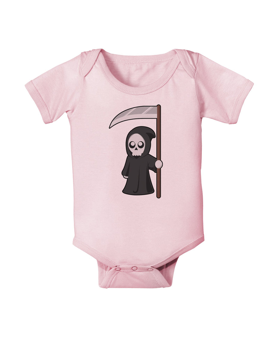 Cute Grim Reaper - Halloween Baby Romper Bodysuit-Baby Romper-TooLoud-White-06-Months-Davson Sales