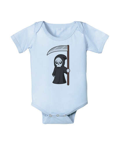 Cute Grim Reaper - Halloween Baby Romper Bodysuit-Baby Romper-TooLoud-Light-Blue-06-Months-Davson Sales