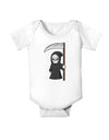 Cute Grim Reaper - Halloween Baby Romper Bodysuit-Baby Romper-TooLoud-White-06-Months-Davson Sales