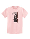 Cute Grim Reaper - Halloween Childrens T-Shirt-Childrens T-Shirt-TooLoud-PalePink-X-Small-Davson Sales