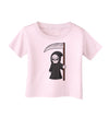 Cute Grim Reaper - Halloween Infant T-Shirt-Infant T-Shirt-TooLoud-Light-Pink-06-Months-Davson Sales