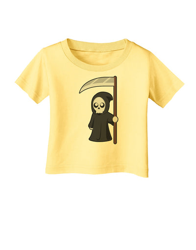 Cute Grim Reaper - Halloween Infant T-Shirt-Infant T-Shirt-TooLoud-Daffodil-Yellow-06-Months-Davson Sales