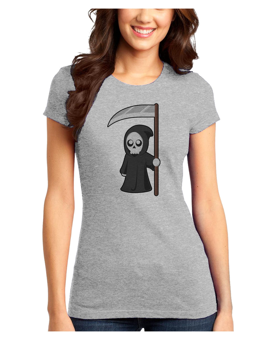 Cute Grim Reaper - Halloween Juniors T-Shirt-Womens Juniors T-Shirt-TooLoud-White-Juniors Fitted XS-Davson Sales