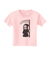 Cute Grim Reaper - Halloween Toddler T-Shirt-Toddler T-Shirt-TooLoud-Light-Pink-2T-Davson Sales