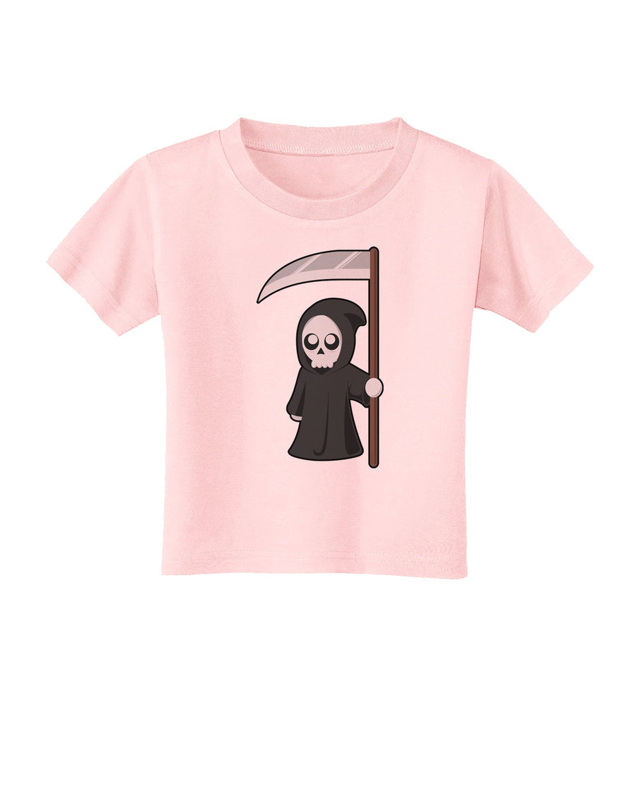 Cute Grim Reaper - Halloween Toddler T-Shirt-Toddler T-Shirt-TooLoud-White-2T-Davson Sales