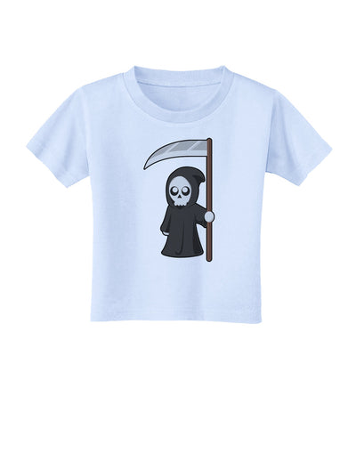 Cute Grim Reaper - Halloween Toddler T-Shirt-Toddler T-Shirt-TooLoud-Light-Blue-2T-Davson Sales