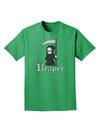 Cute Grim Reaper - Name Text Adult Dark T-Shirt-Mens T-Shirt-TooLoud-Kelly-Green-Small-Davson Sales