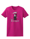 Cute Grim Reaper - Name Text Womens Dark T-Shirt-Womens T-Shirt-TooLoud-Hot-Pink-Small-Davson Sales