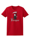 Cute Grim Reaper - Name Text Womens Dark T-Shirt-Womens T-Shirt-TooLoud-Red-X-Small-Davson Sales