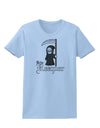 Cute Grim Reaper - Name Text Womens T-Shirt-Womens T-Shirt-TooLoud-Light-Blue-X-Small-Davson Sales