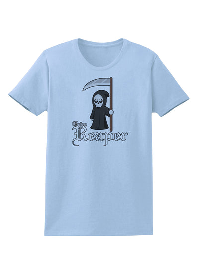 Cute Grim Reaper - Name Text Womens T-Shirt-Womens T-Shirt-TooLoud-Light-Blue-X-Small-Davson Sales