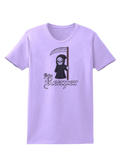 Cute Grim Reaper - Name Text Womens T-Shirt-Womens T-Shirt-TooLoud-Lavender-X-Small-Davson Sales