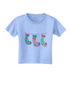 Cute Hanging Christmas Stockings Toddler T-Shirt by TooLoud-Toddler T-Shirt-TooLoud-Aquatic-Blue-2T-Davson Sales