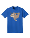 Cute Hanging Sloth Adult Dark T-Shirt-Mens T-Shirt-TooLoud-Royal-Blue-Small-Davson Sales