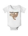 Cute Hanging Sloth Baby Romper Bodysuit-Baby Romper-TooLoud-White-06-Months-Davson Sales