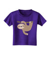 Cute Hanging Sloth Toddler T-Shirt Dark-Toddler T-Shirt-TooLoud-Purple-2T-Davson Sales