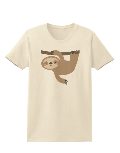 Cute Hanging Sloth Womens T-Shirt-Womens T-Shirt-TooLoud-Natural-X-Small-Davson Sales