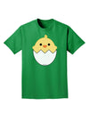 Cute Hatching Chick Design Adult Dark T-Shirt by TooLoud-Mens T-Shirt-TooLoud-Kelly-Green-Small-Davson Sales