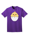 Cute Hatching Chick Design Adult Dark T-Shirt by TooLoud-Mens T-Shirt-TooLoud-Purple-Small-Davson Sales