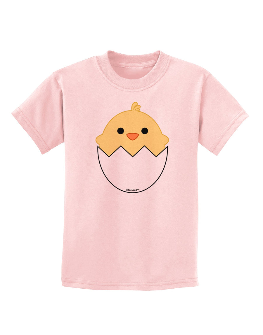 Cute Hatching Chick Design Childrens T-Shirt by TooLoud-Childrens T-Shirt-TooLoud-White-X-Small-Davson Sales